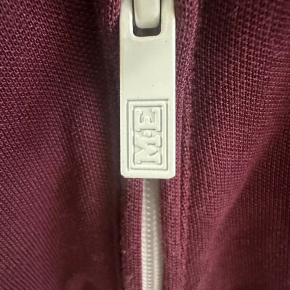 Marc Ecko Track Jacket Men’s Size XL Maroon Yellow White Cut & Sew Line - Picture 3 of 8